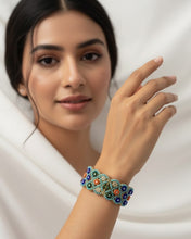 Handcrafted Multi-Color Beaded Bracelet - Artisan Floral Design