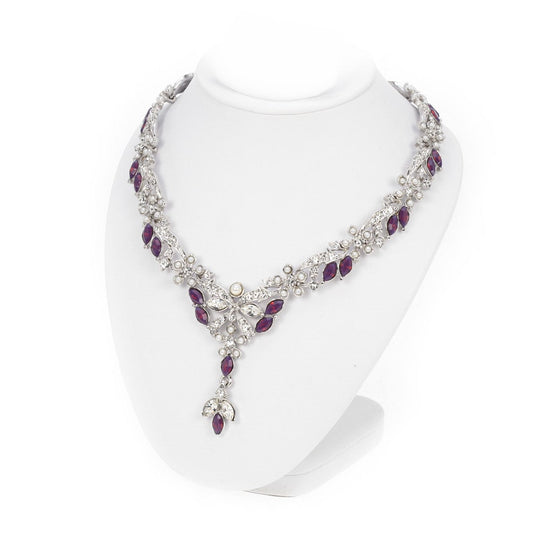 Floral V-Necklace