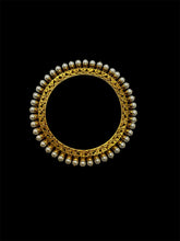 Gold Plated Pearl Bangles
