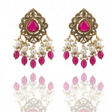 Pink & Pearl Earrings